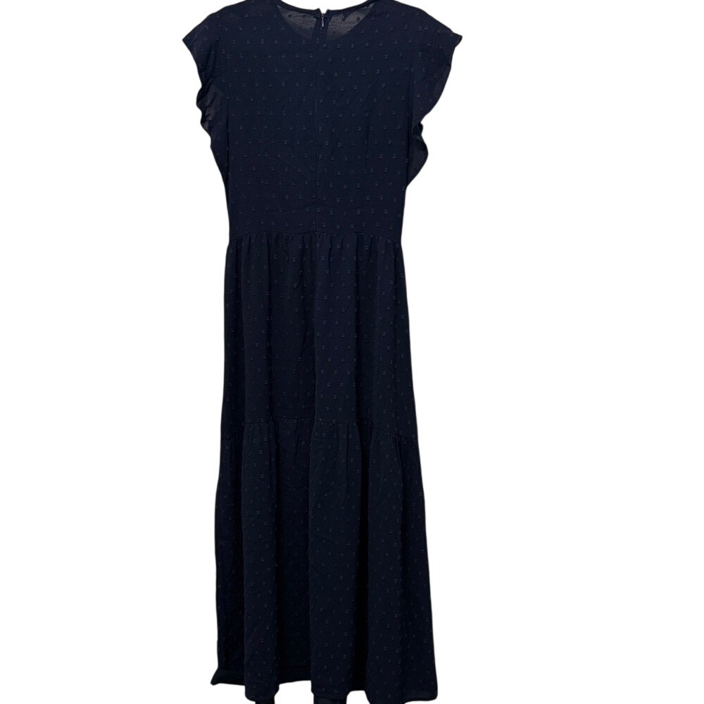 Angashion‎ Elegant Navy Blue Women's Maxi Dress Minimalist Size Small - Picture 9 of 14